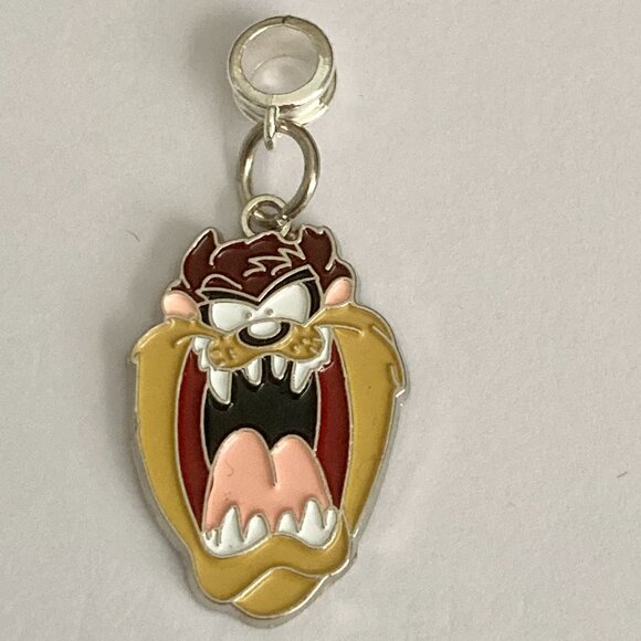Taz Tas Tasmanian Devil Charm European Bead Bracelet Warner Bros Looney Tunes - Picture 2 of 9